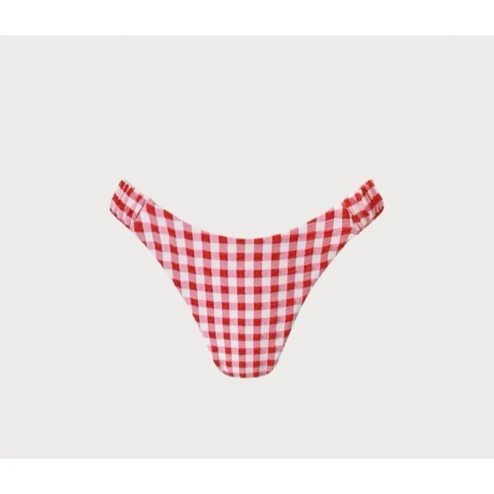 Berlook Two Piece RED White Push Up Bikini Swimsuit Size M NWT NEW W Bag